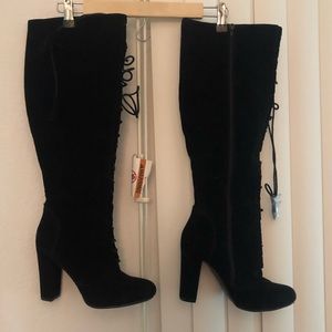 Black Knee High Boots